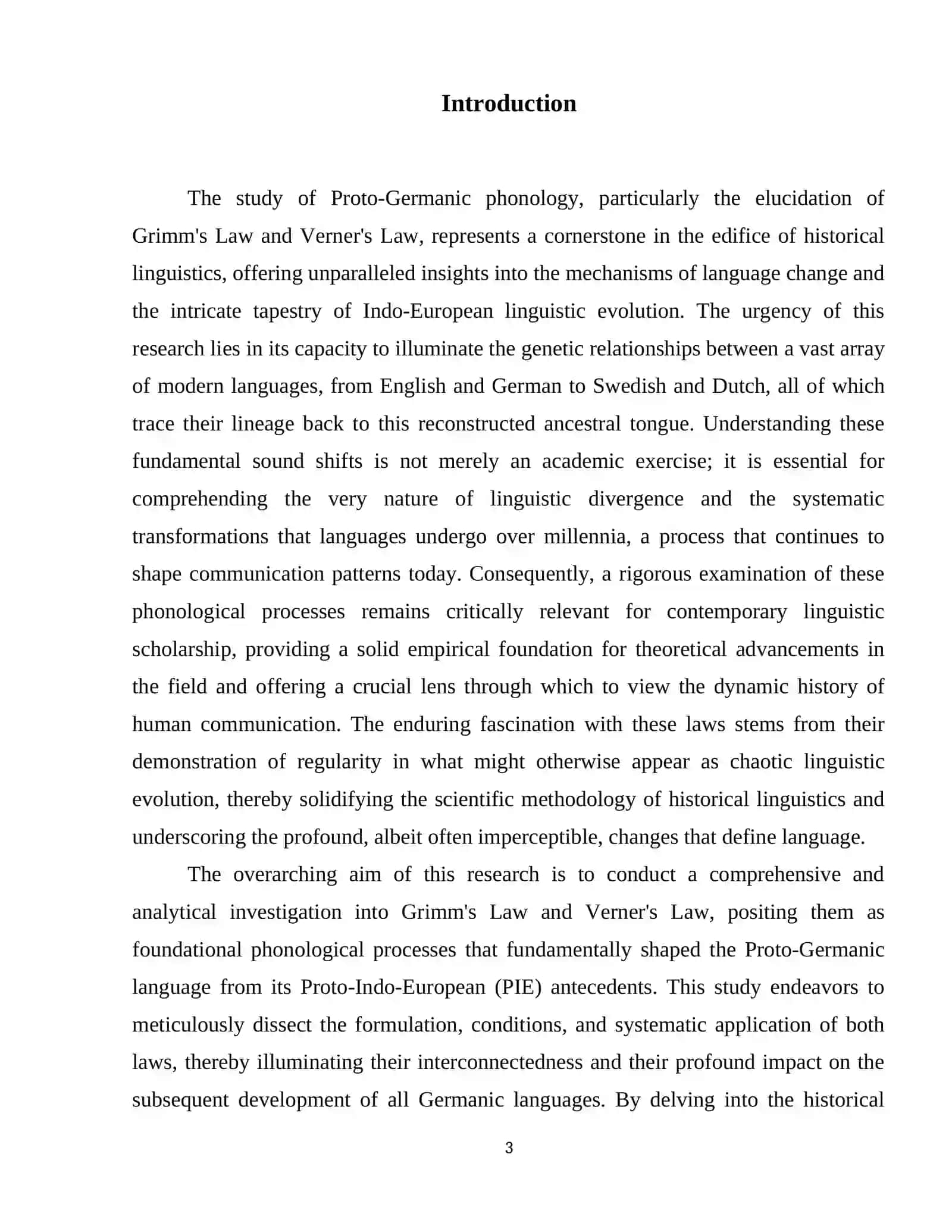 Grimm’s Law and Verner’s Law as Key Phonological Processes in Proto-Germanic 4