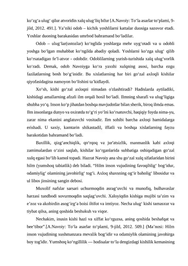 MAHBUB-UL QULUB ASARIDA TURLI TABAQALAR HAQIDAGI QARASHLARNI TAHLIL QILISH. 4