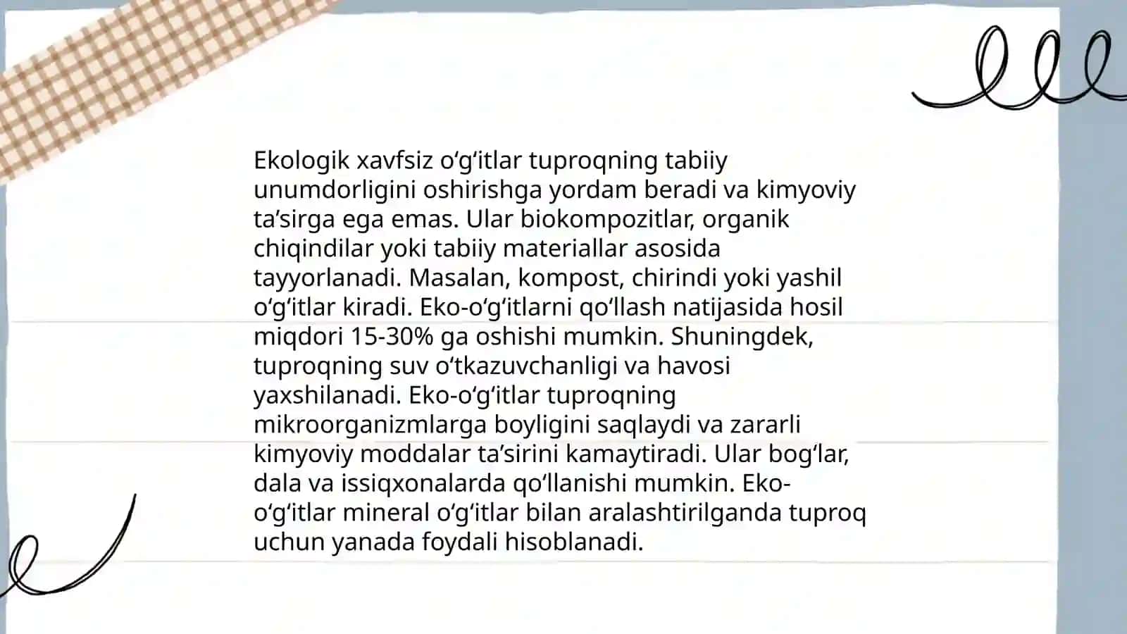 Ekologik toza qishloq xo‘jaligini rivojlantirish texnologiyalari 4