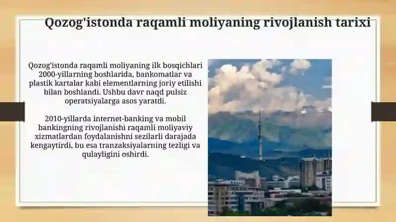 Qozog'iston Respublikasining raqamli moliya tizimi 4