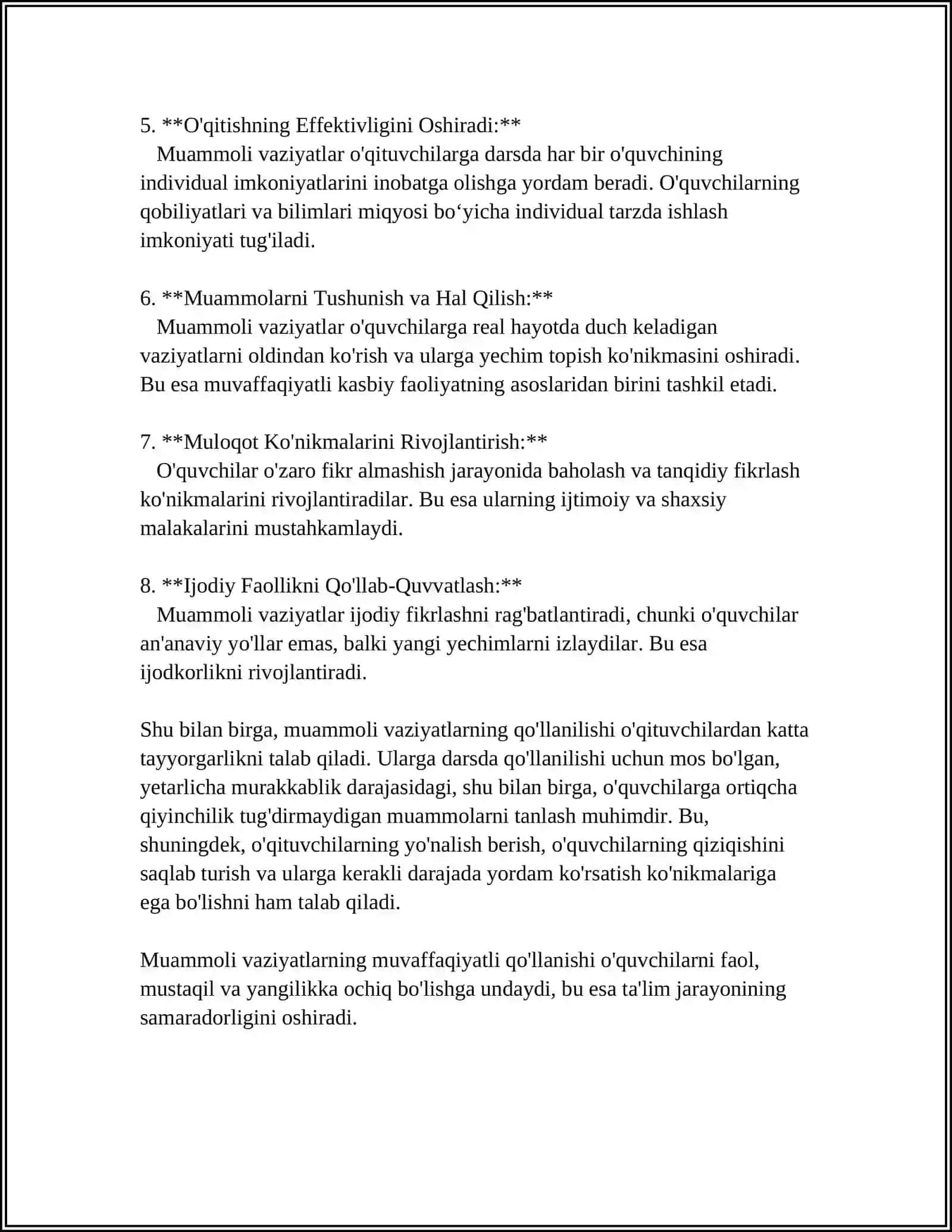 BIOLOGIYA DARSLARIDA MUAMMOLI VAZIYATLAR YARATISH USULLARINI AHAMYATI 4