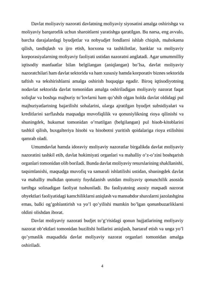 Moliyaviy nazoratni tashkil qilishning turlari, shakl va usullari 4