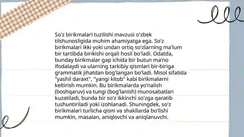 So'z birikmalar 4