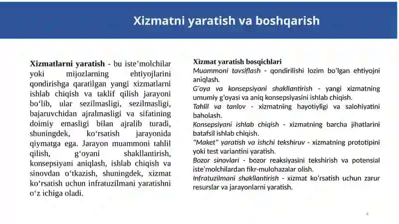 Mijozlarga xizmat ko‘rsatish 4