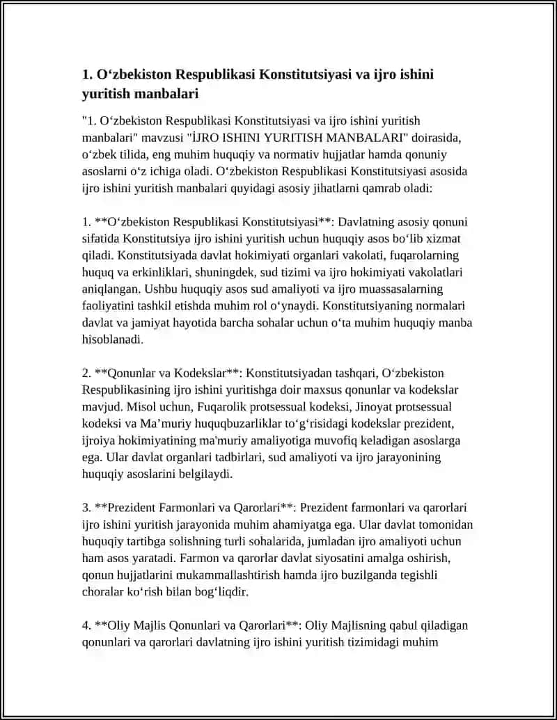 İJRO ISHINI YURITISH MANBALARI 4