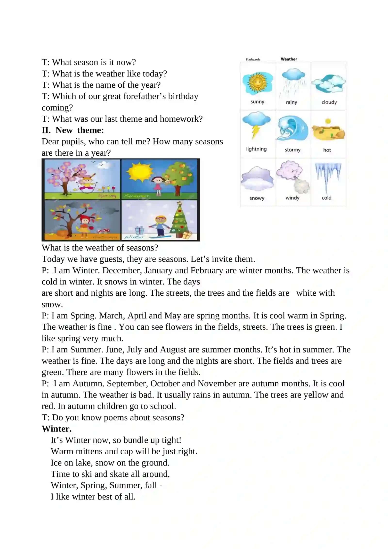 Seasons and Weather 4