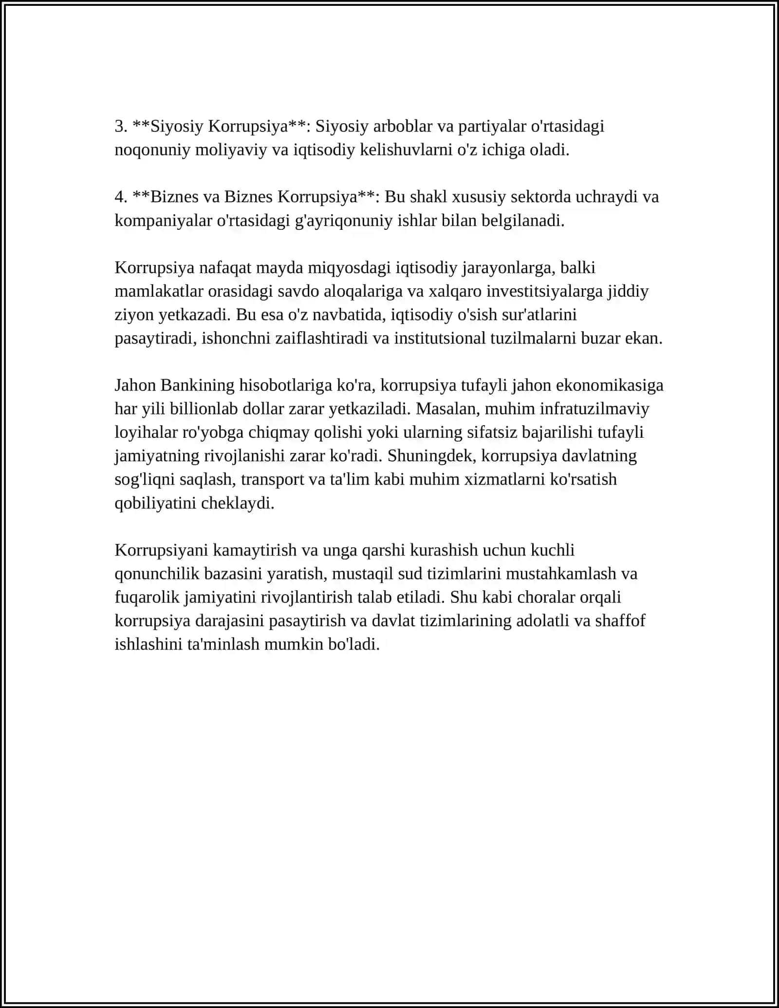 Korrupsiyaning Mohiyati va Oqibatlari 4