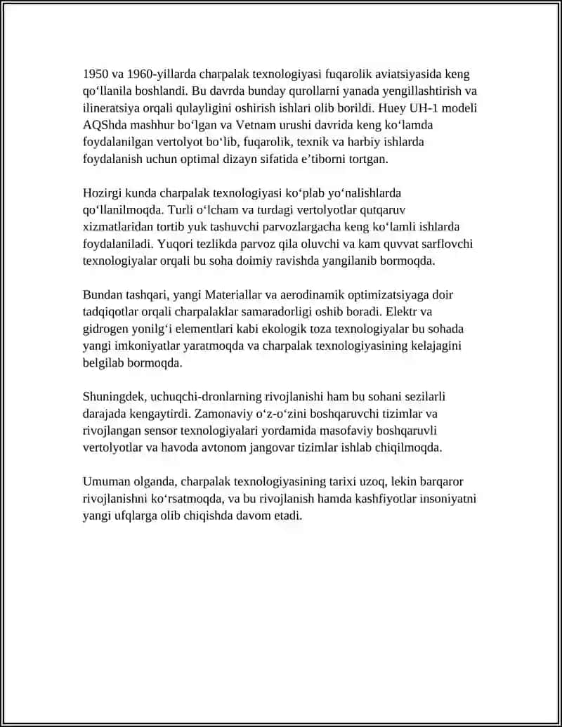 CHARPALAK TEXNALOGIYASI 4