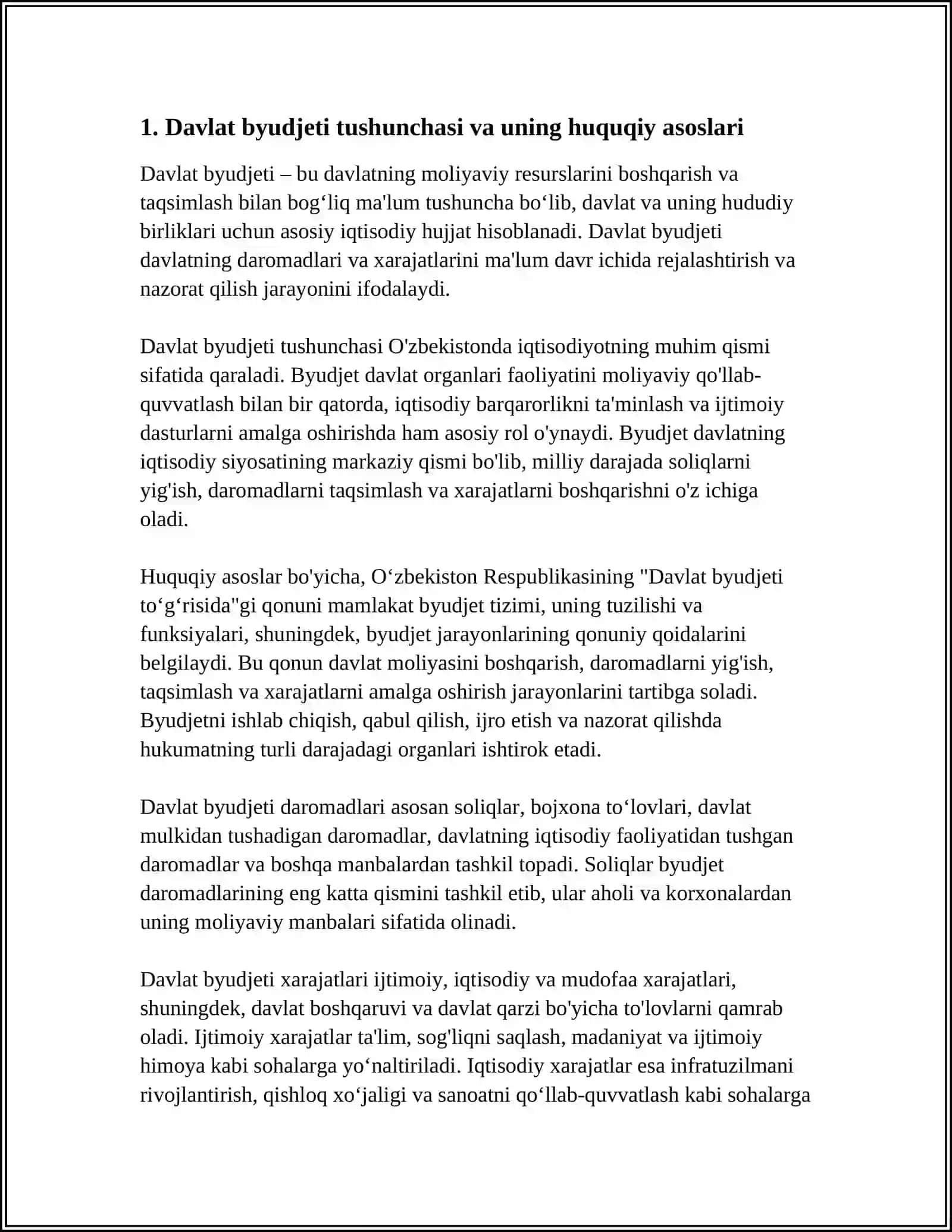 MARG'ILON IQTISODIYOT SERVIS TEHNIKOMI 602-GURUH RAYIMOVA FOTIMAXONING REFERATI 4