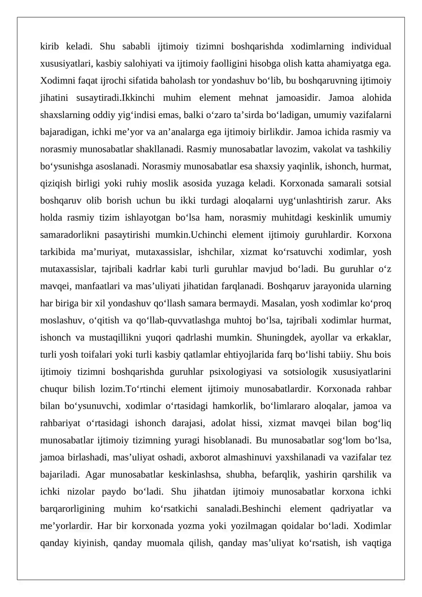 Korxona sotsial boshqaruvining nazariyasi va amaliyotining xorijiy tajribasi 4