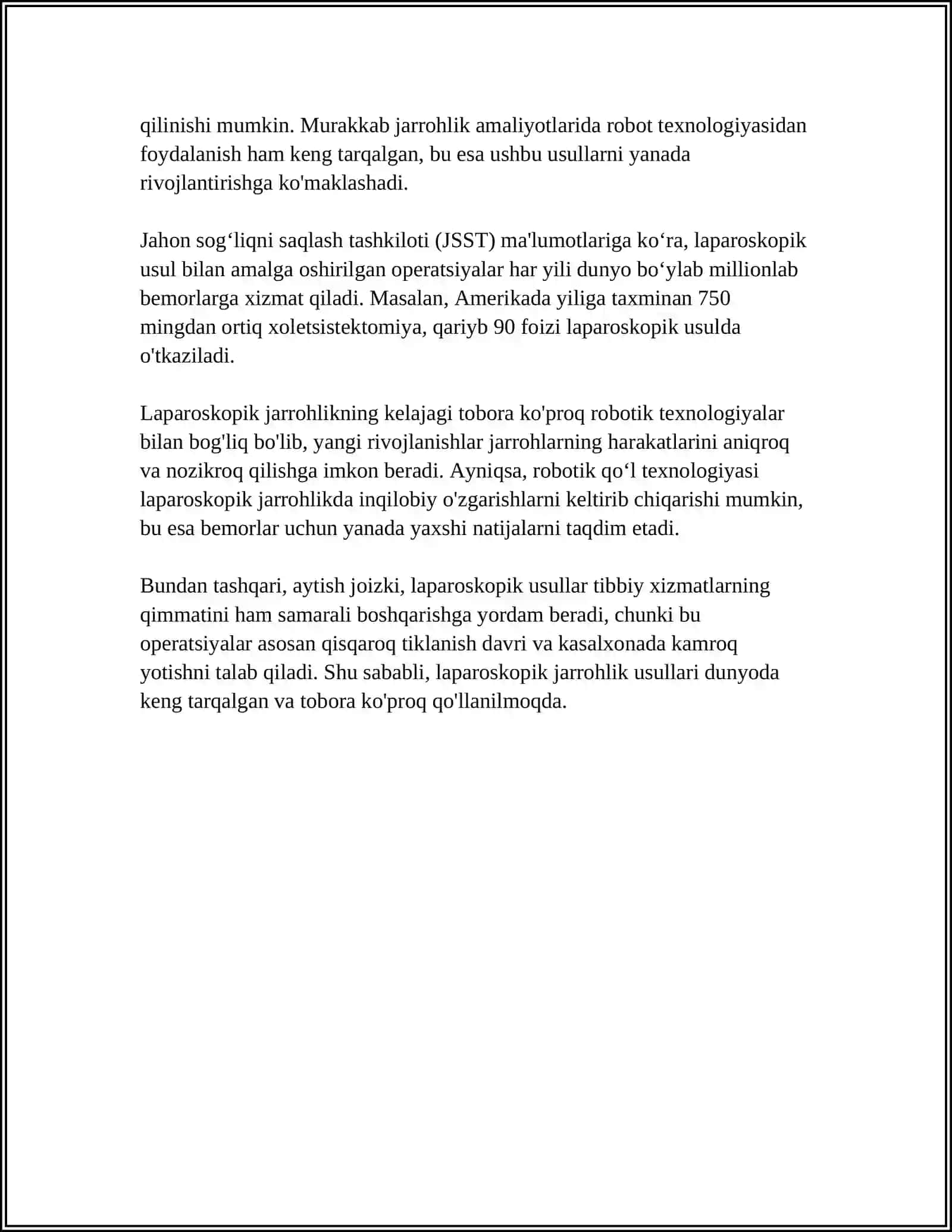 XIRURGIK GINEKOLOGIYANING ZAMONAVIY MUAMMOLARI VA YECHIMLARI 4