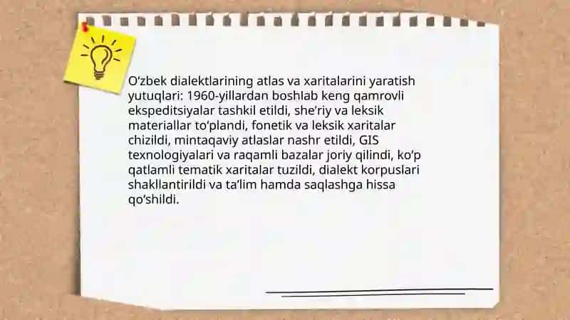 Oʻzbek dialektalogiyasining XX asr 60 - yillaridan soʻnggi yutuqlari 4