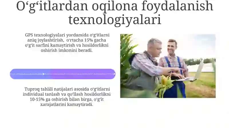 Resurslardan tejaydigan qishloq xo'jaligi texnologiyalari 4