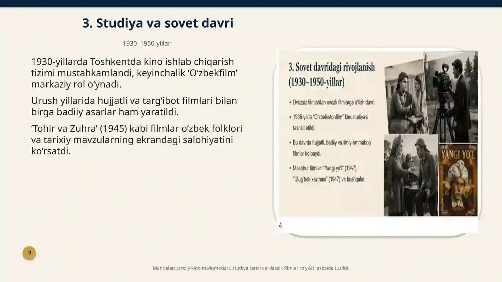 O‘ZBEK KINOLARINING TARIXI 4