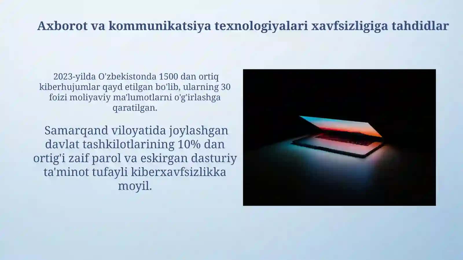 Axborot - kommunikatsiya texnologiyalari xavfsizligi 4
