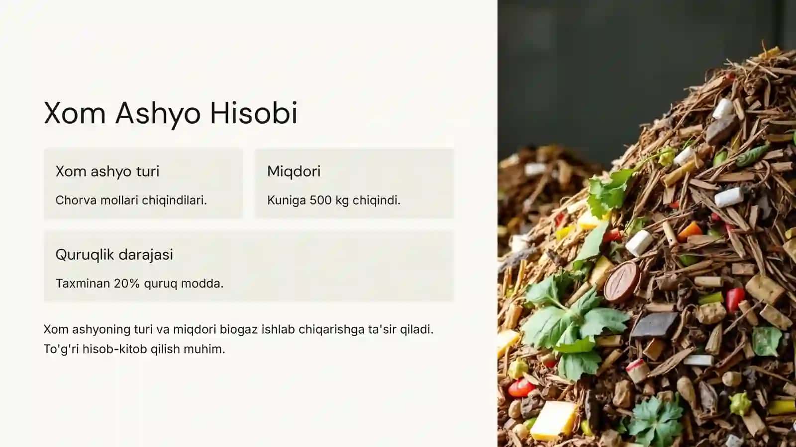 30 Metr Kubli Biogaz Olish Qurilmasini Tanlash 4