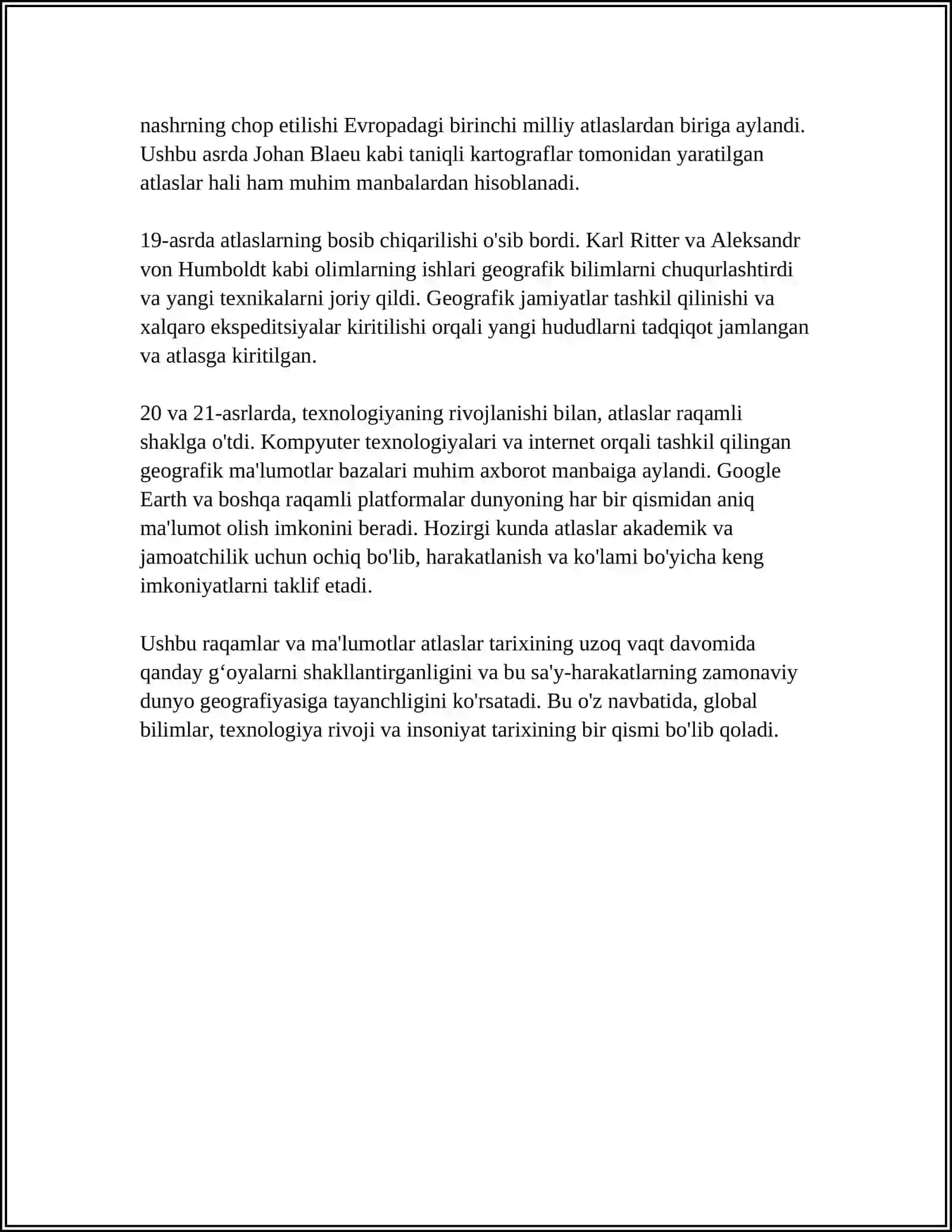 GEOGRAFIK ATLASLARNI LOYHALASH VA TUZINSHNING XUSIYATLARI 4