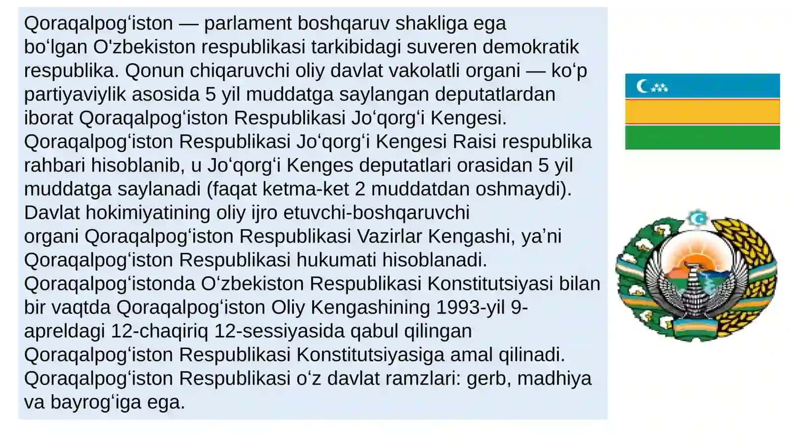 Qoraqalpog’iston Respublikasi Mustaqillik Davri 4