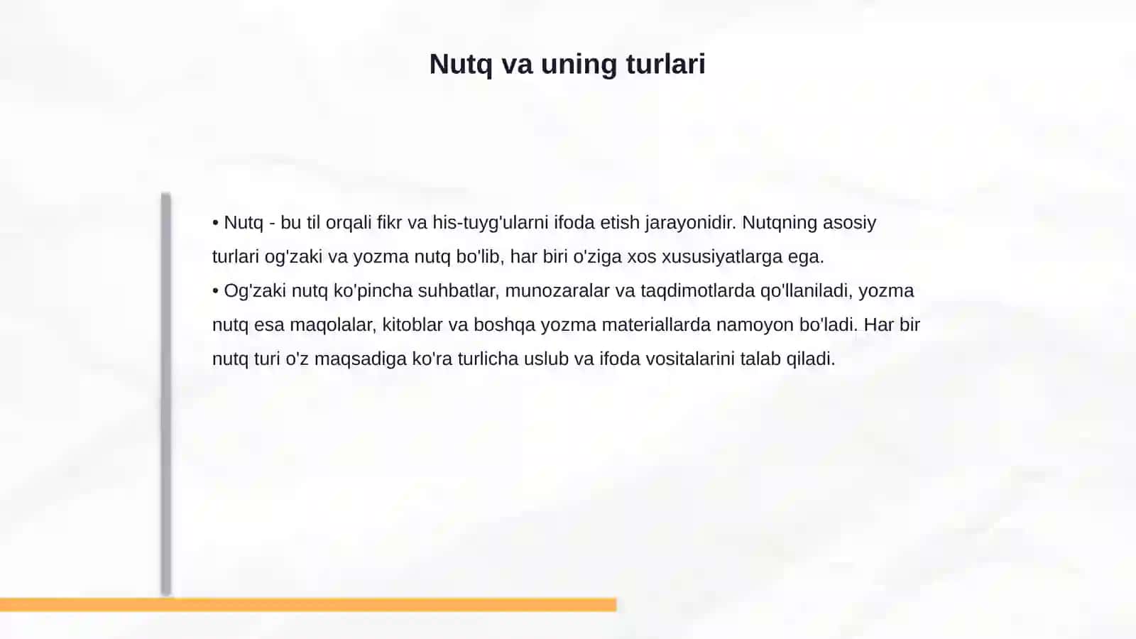 Til, lison, meʼyor va nutq munosabati 4
