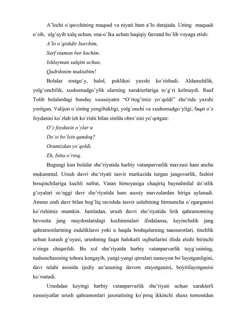 Hozirgi davrdagi o'zbek bolalar adabiyoti 4