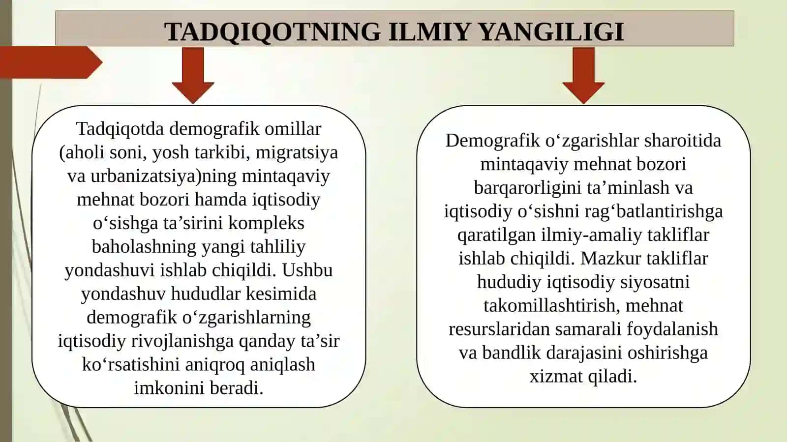 DEMOGRAFIK O’ZGARISHLAR MINTAQAVIY MEHNAT BOZORIGA VA IQTISODIY O’SISHGA TA’SIRINI BAHOLASH 4
