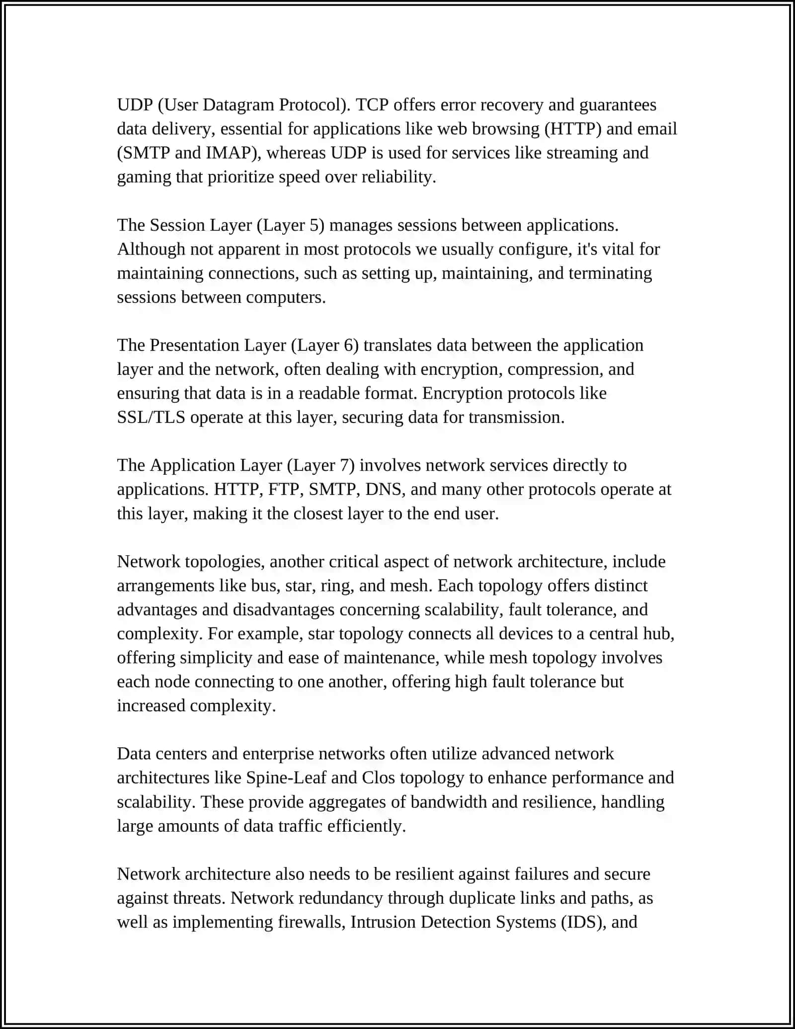 NETWORK SYSTEMS 4