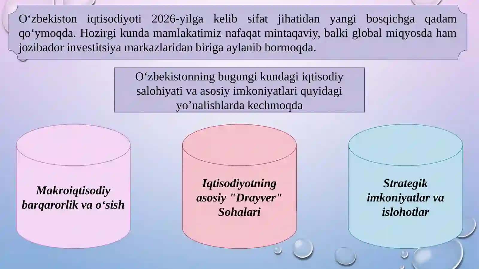 Jahon xo‘jaligini globalashuvida O‘zbekistonning ishtiroki 4
