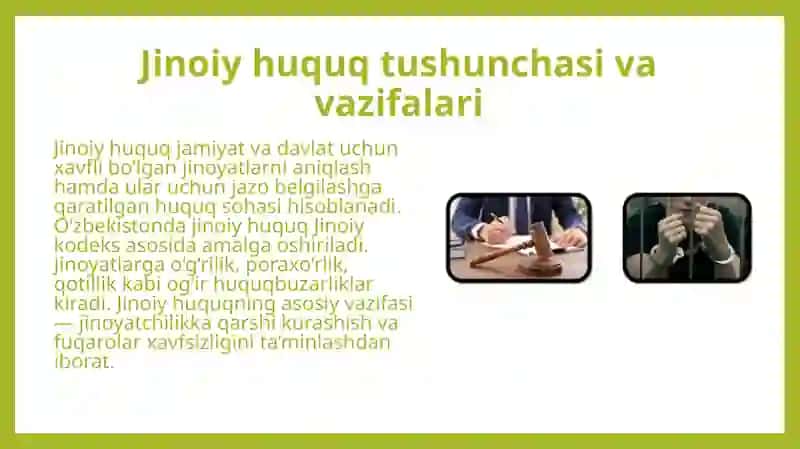 Ma’muriy va jinoiy huquq 4