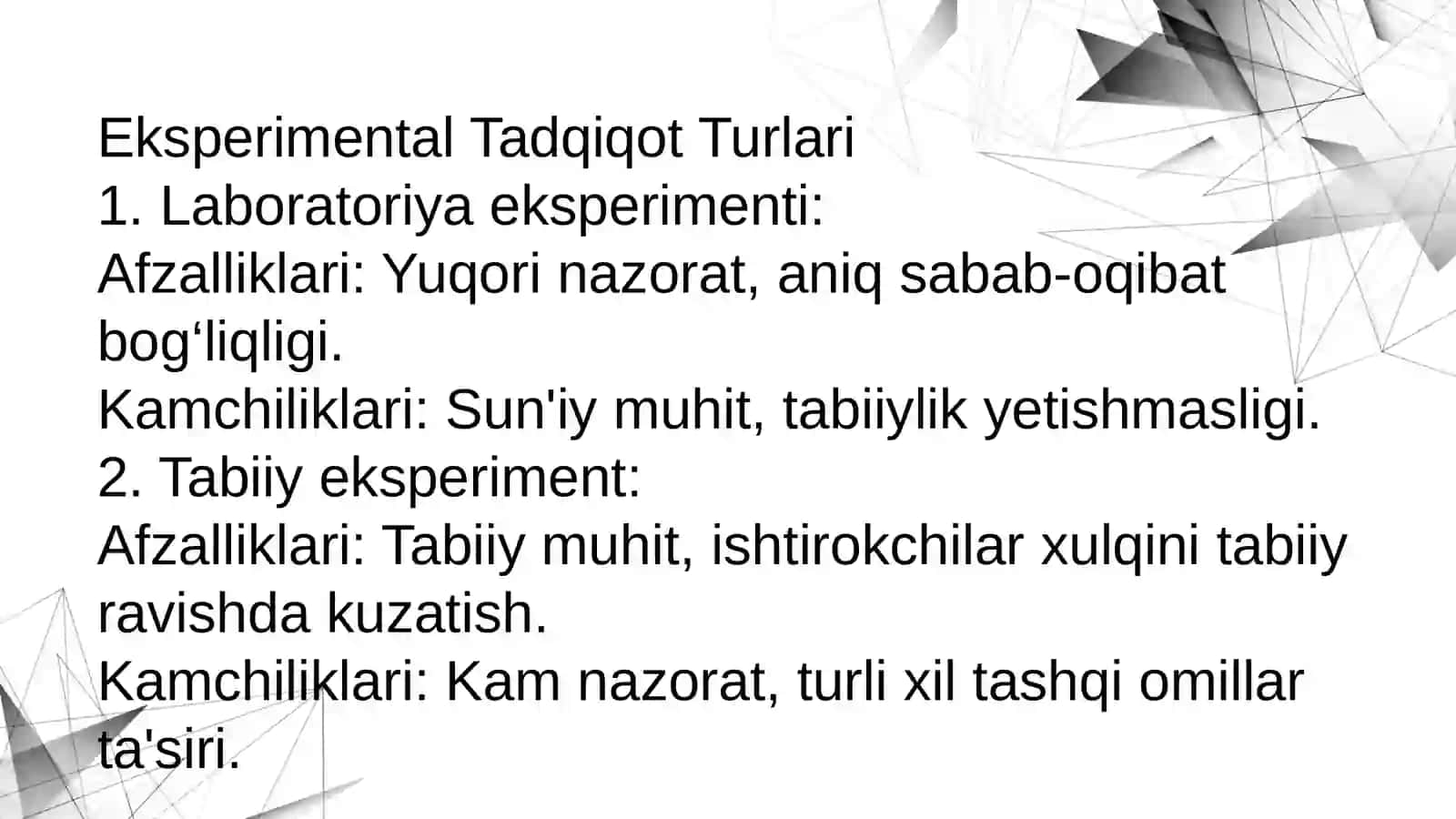 Eksperimental Tadqiqotlar va Randomizatsiya 4