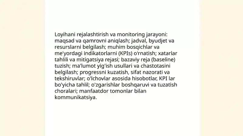 Qurikishda loyihalar monitoringi va nazorat tizimlari 4