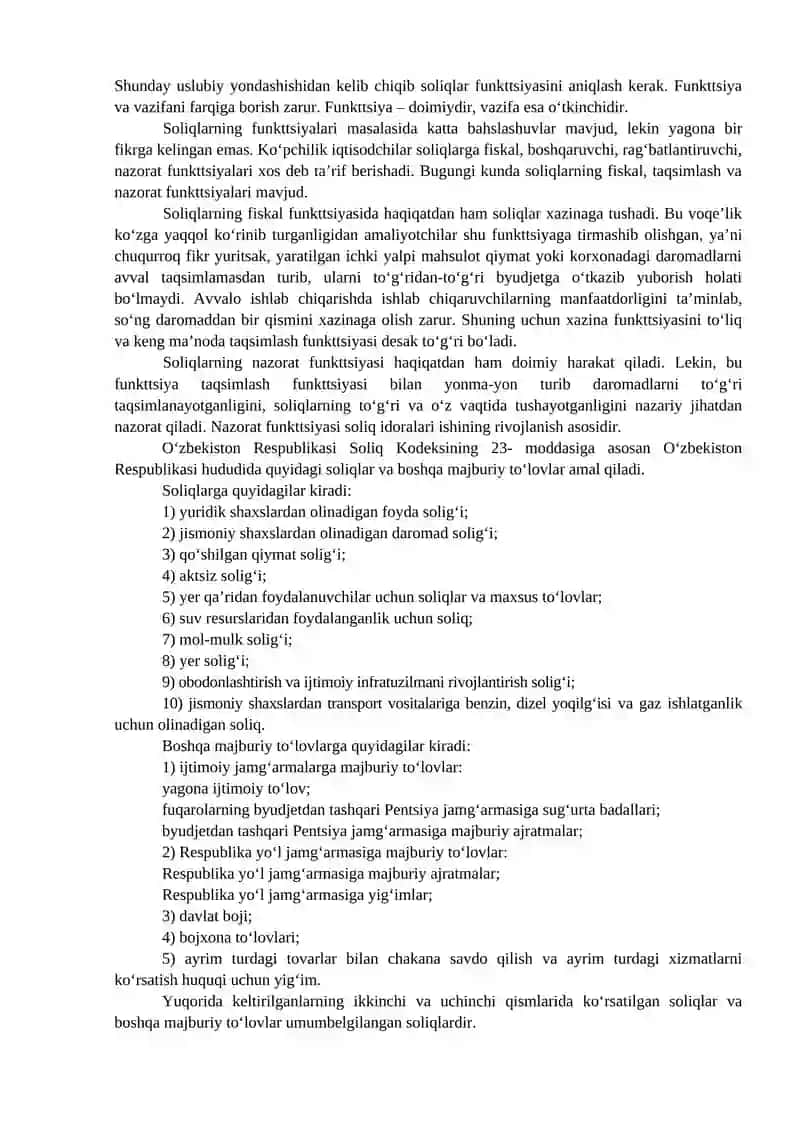 SOLIQLARNING IQTISODIY MOHIYATI VA SOLIQ TIZIMI 4