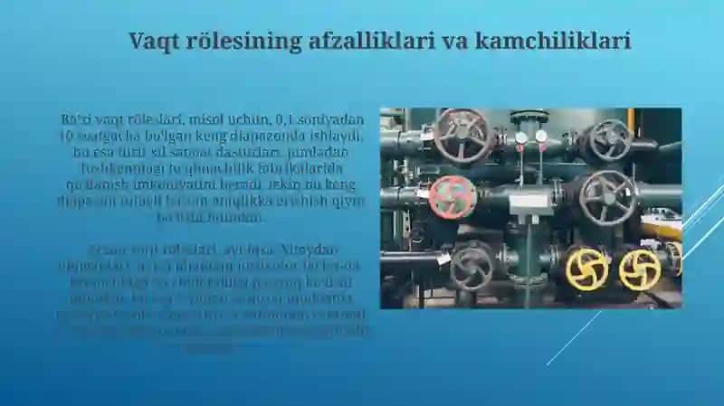 Gidravlik bosim va vaqt relelari 4
