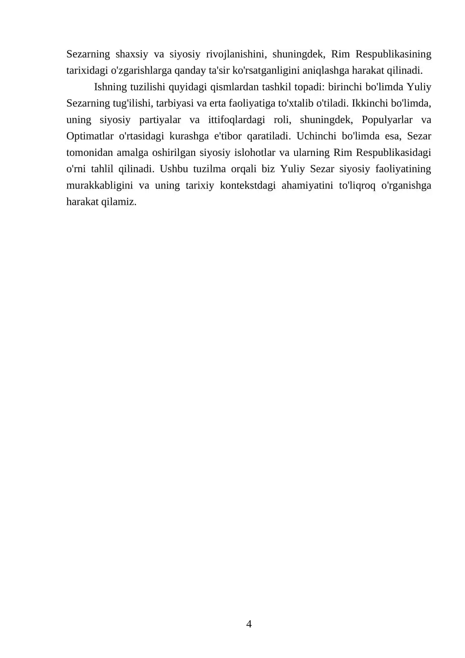 Yuliy Sezar siyosiy faoliyatining boshlanishi 4
