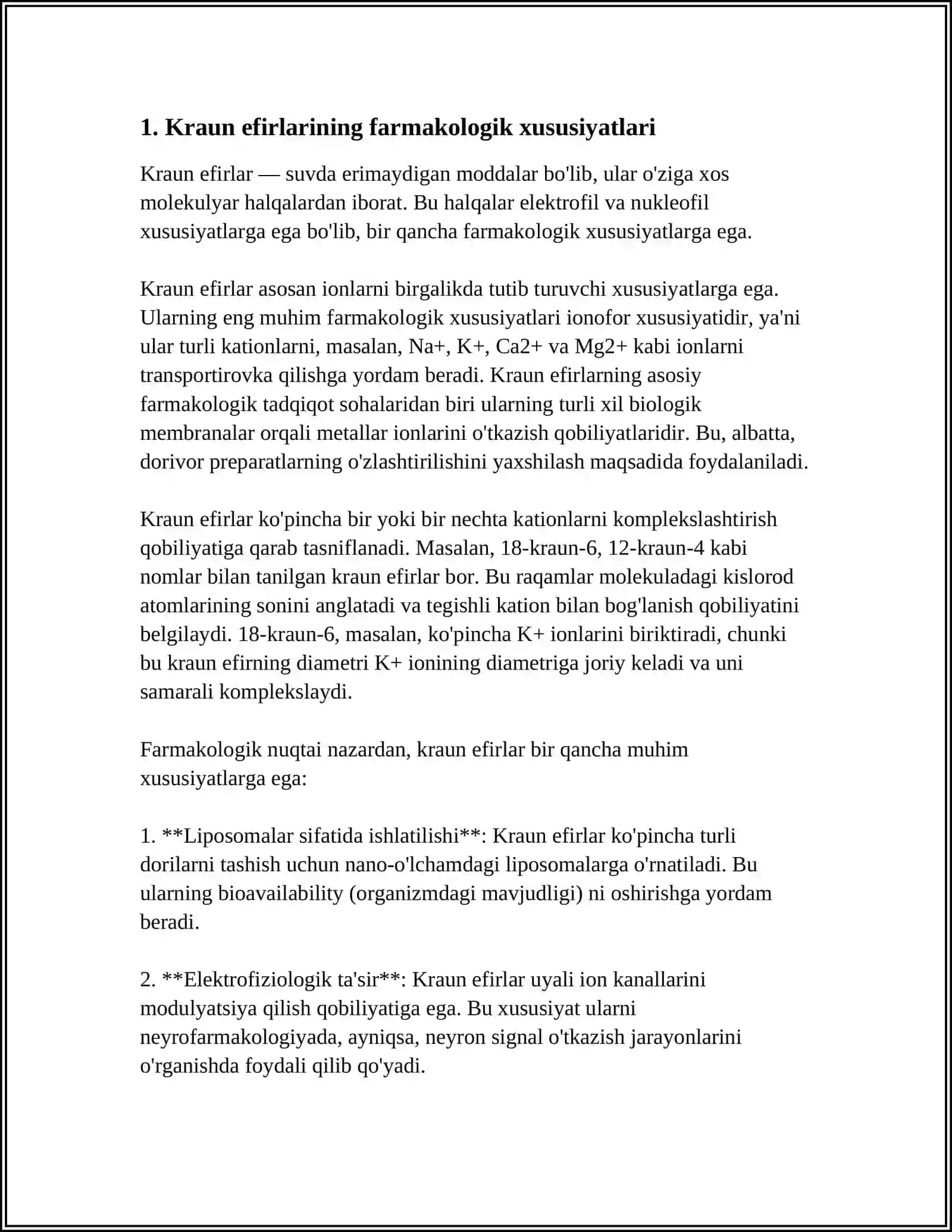 KRAUN EFIRLAR - DORI VOSITALARI SIFATIDA 4