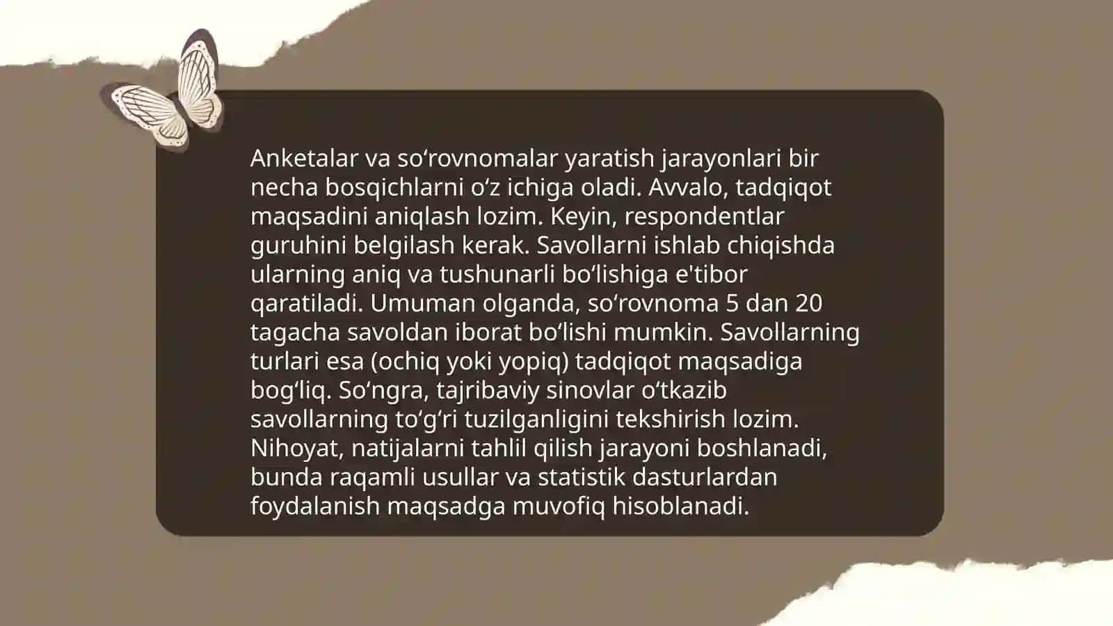 Anketa soʻrovnomalari va nazorat testlarini yaratuvchi dasturlar 4