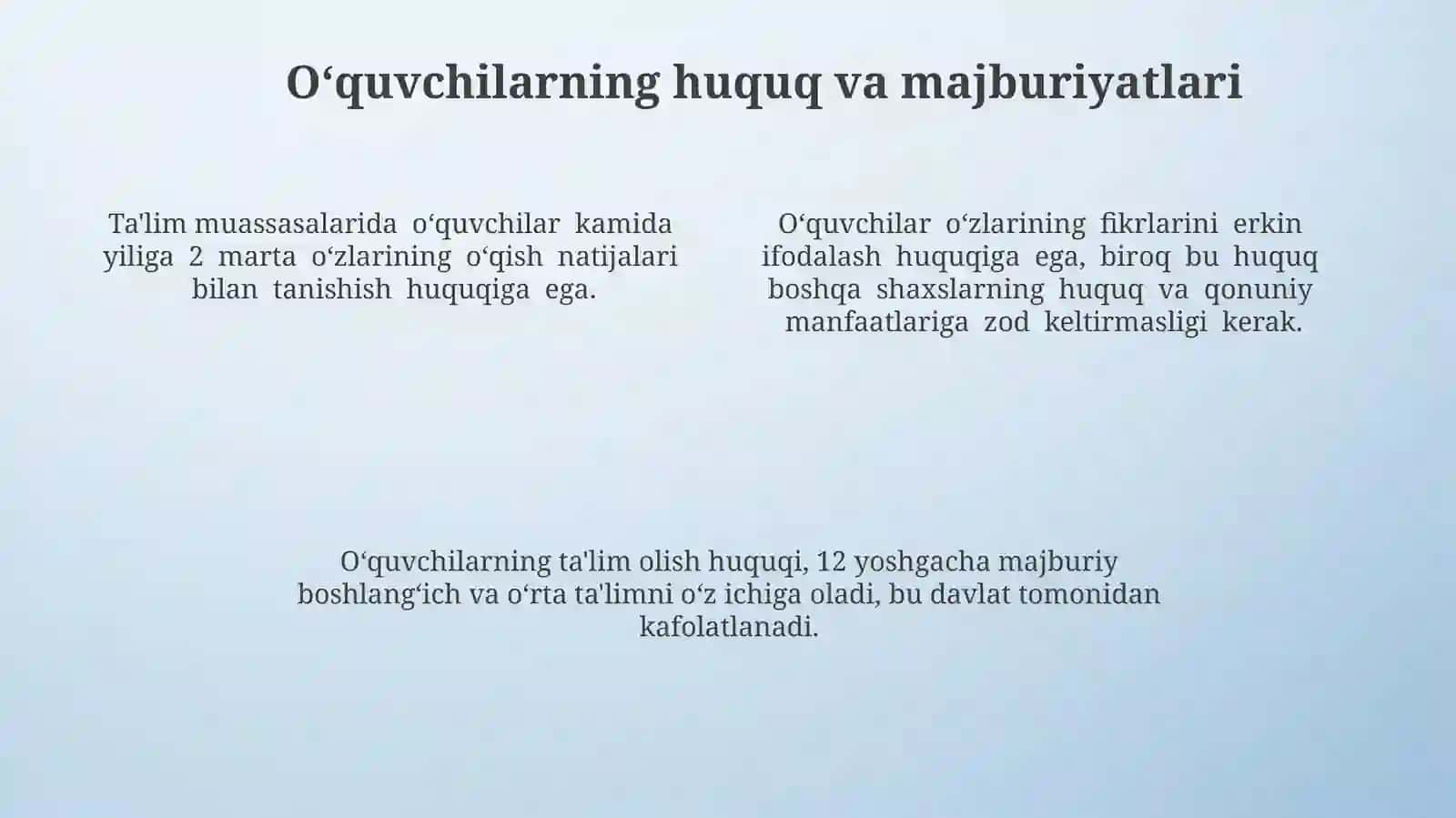 Ta'lim muassasalarining huquq va majburiyatlari 4