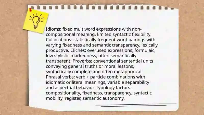 Idioms and Phraseological Units: Typological Features 4