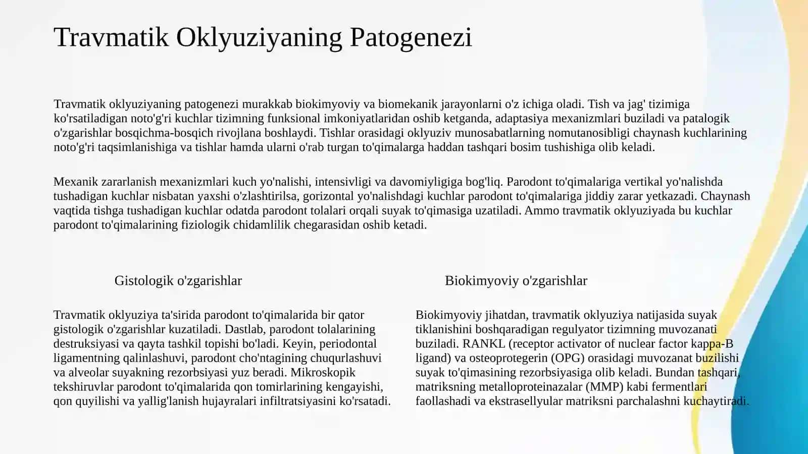 Tish Tuzilmasi va Moslashuv Mexanizmlari 4