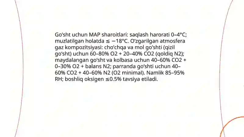 Goʻsht maxsulotlarini qadoqlash sharoiti 4