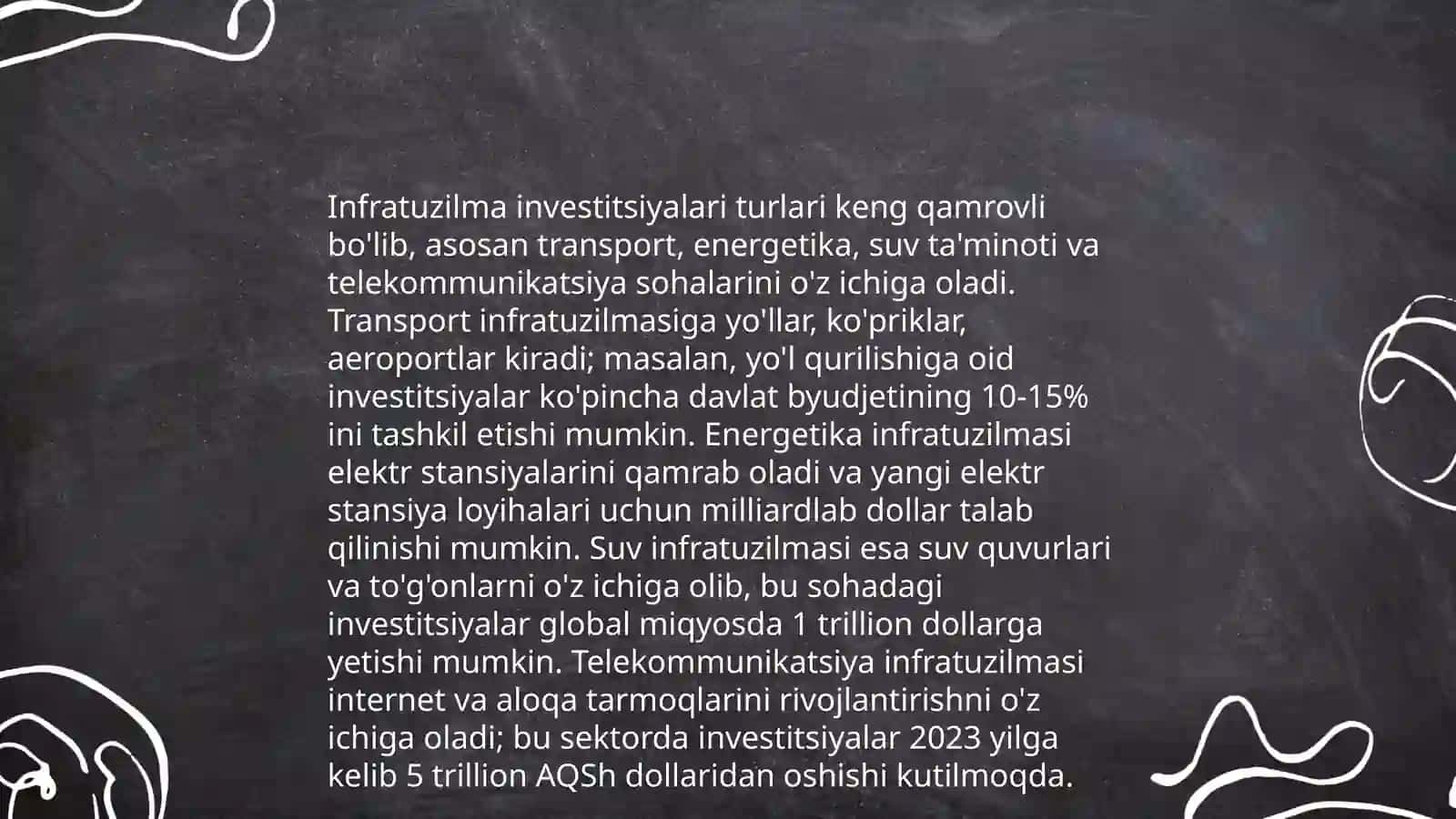 Investitsiya faoliyati va infratuzilmasi 4