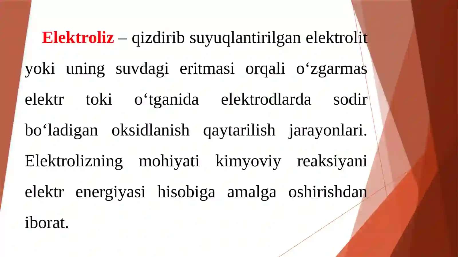 Eritmalarning elektro o‘tkazuvchanligi 4