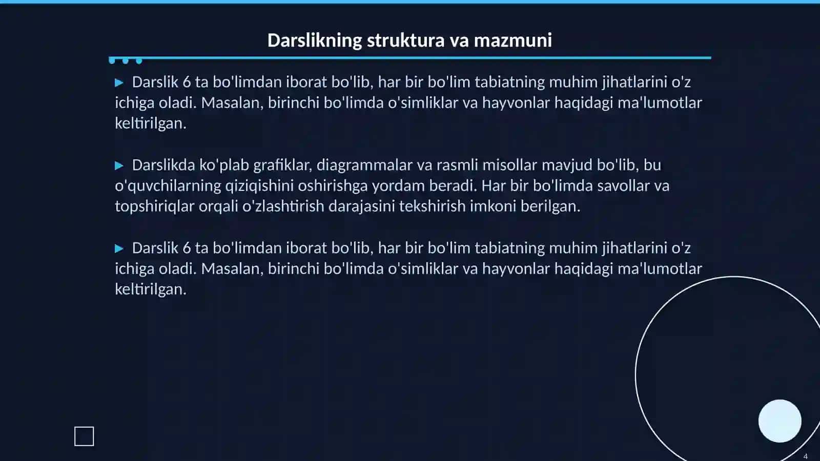 2- sinf "Tabbiy fanlar" dasturi va darsligi 4