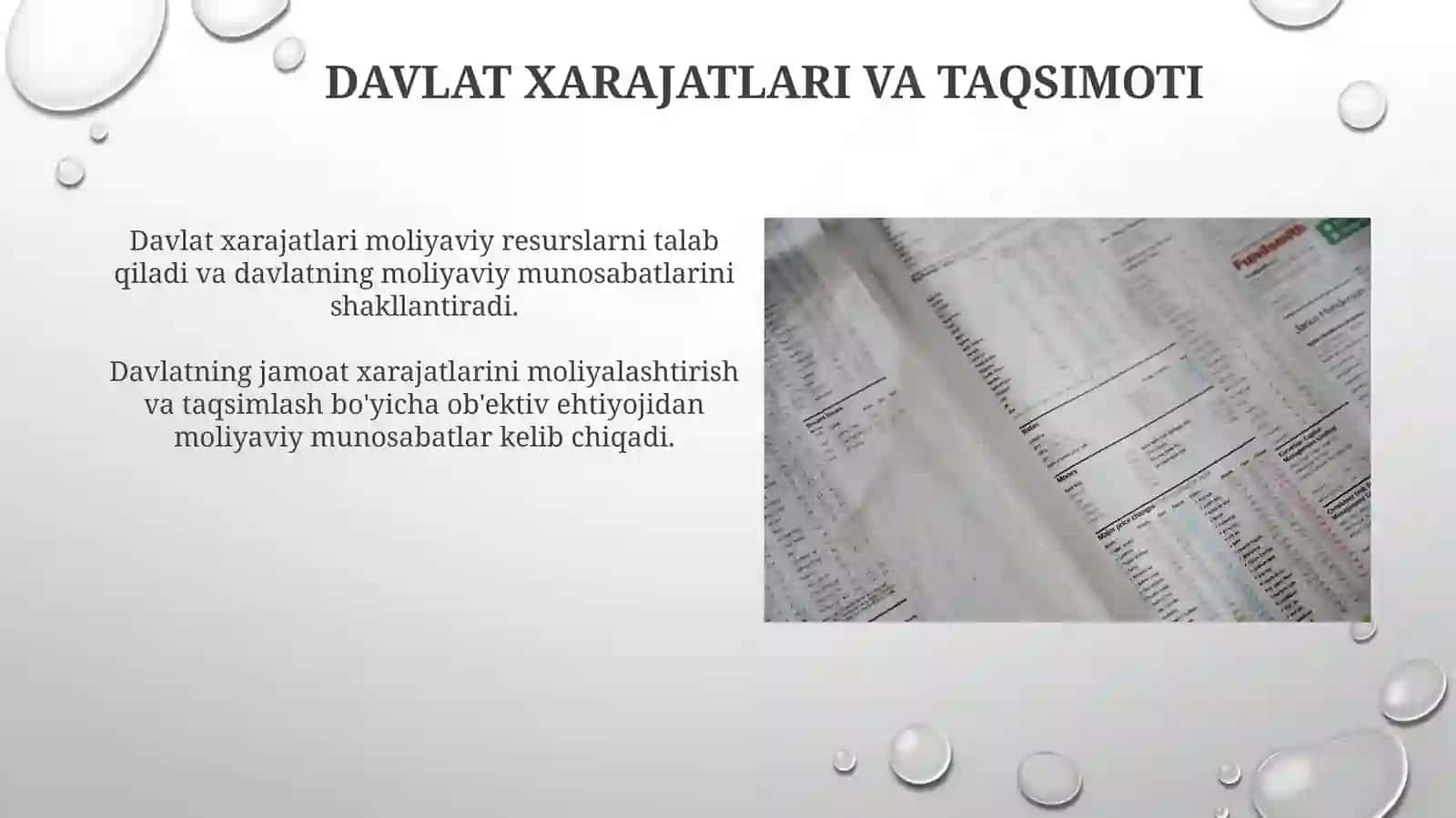 Davlatning moliyaviy resurslarga extiyoji - moliyaviy munosabatlar paydo bo'lishining obyektiv sharti sifatida 4