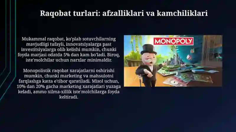 Raqobat va Monopoliya 4