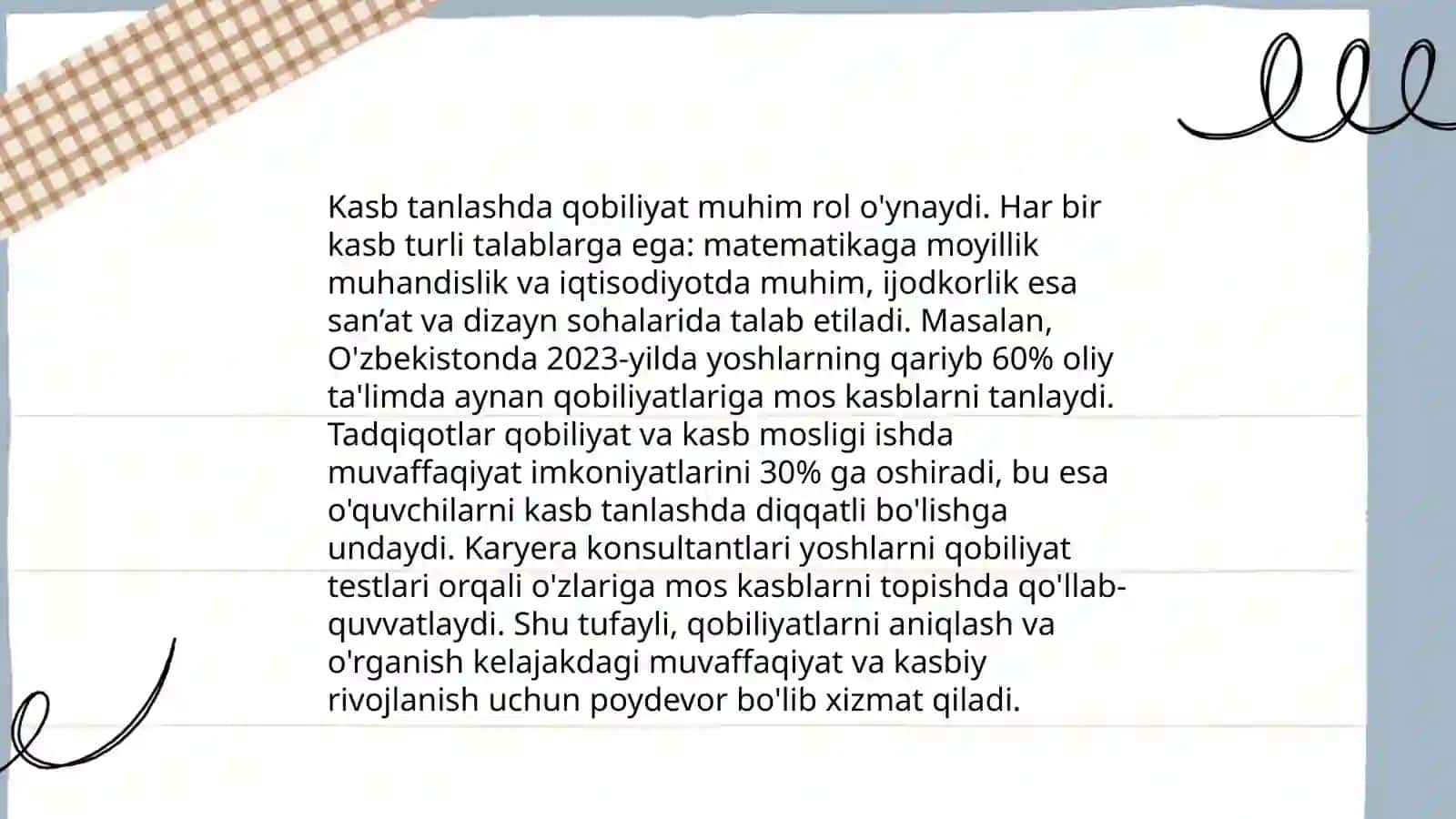 Qobiliyat, nutq va kasb 4