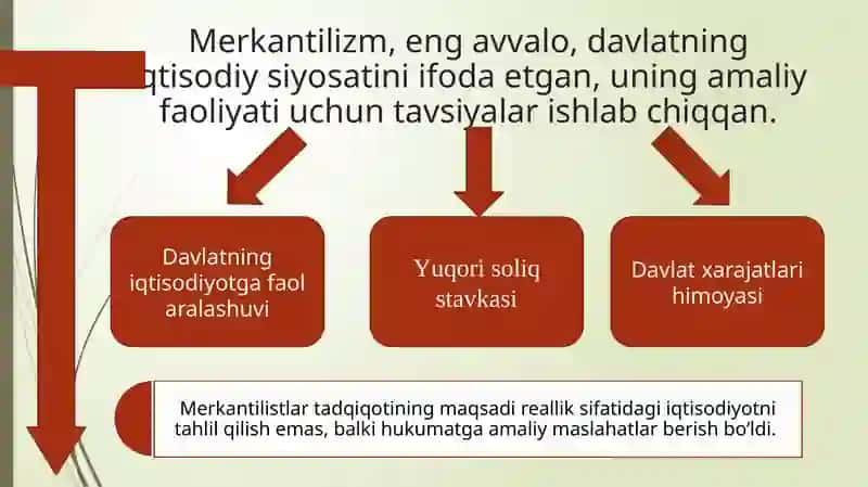 Merkantilizm iqtisodiy ta'limotining mohiyati va ahamiyati 4