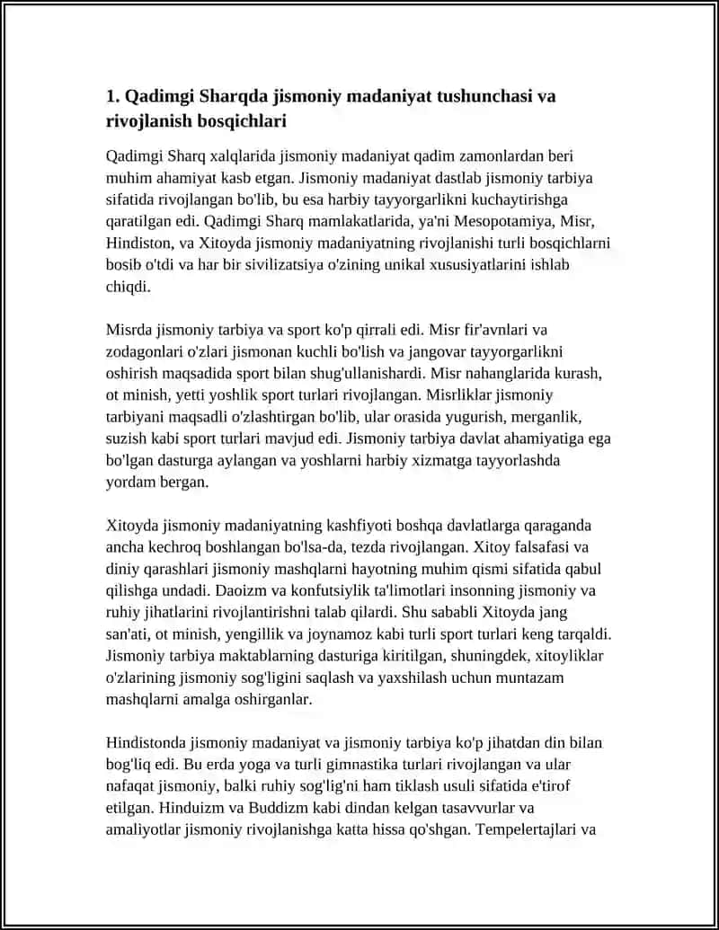 QADIMGI SHARQ MAMLAKATLARIDA JISMONIY MADANIYATNI RIVOJLANISHI 4