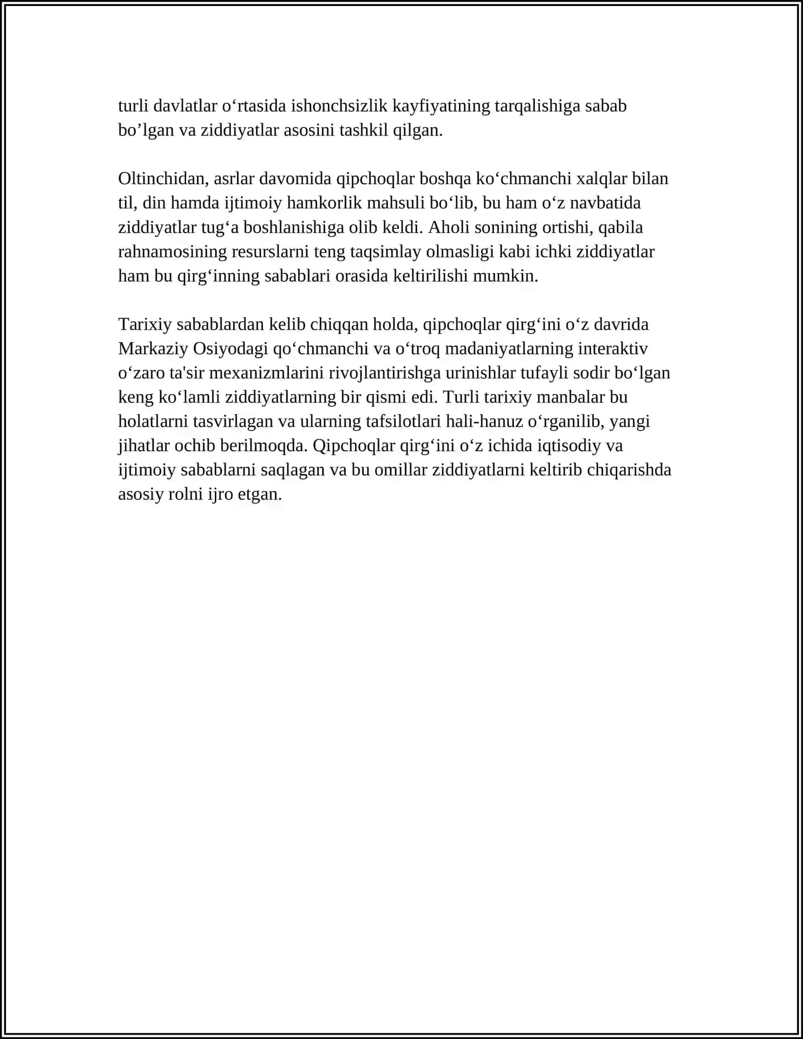 QIPCHOQLAR QIRGINI SABAB VA OQIBATLARI 4