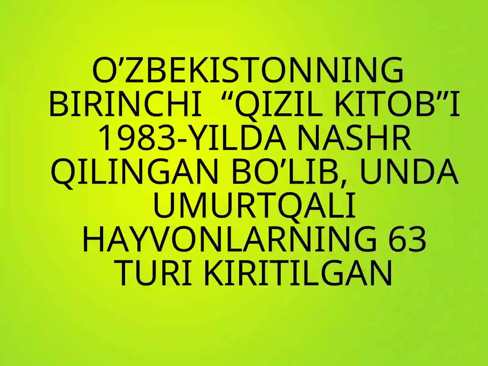 O’ZBEKISTON FLOZASINING YO’QOLIB KETISH XAVFI OSTIDA TURGAN 163 TUR O’SIMLIK 4