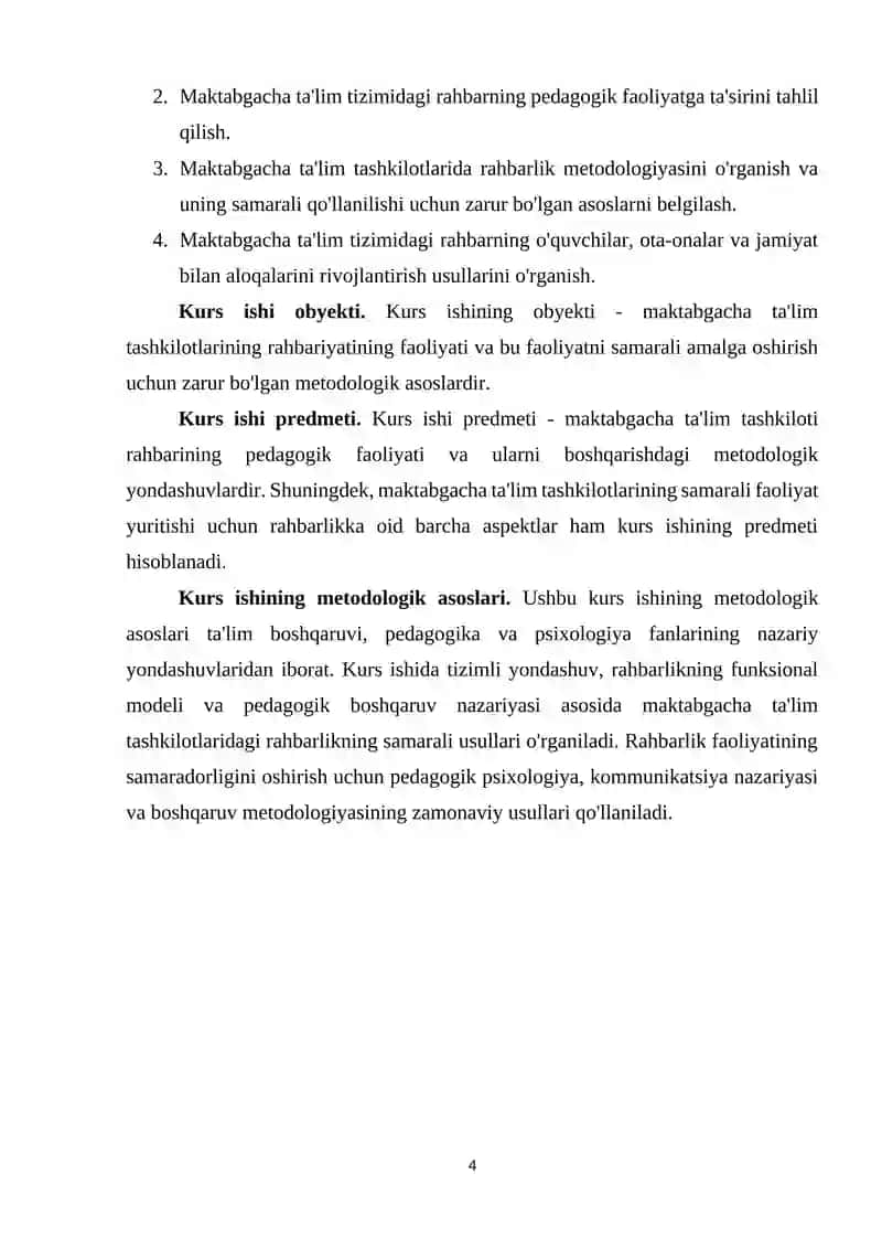 MAKTABGACHA TA’LIM MENEJMENTI 4